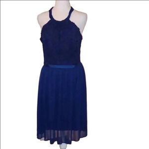 -- David's Bridal Dark Blue Dress Women's Size 8